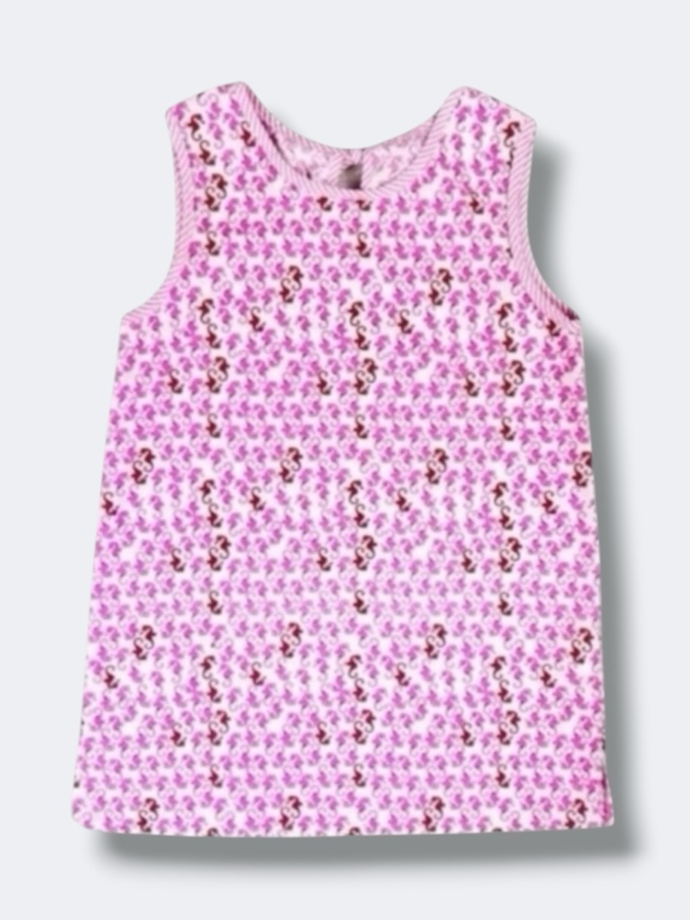 Magic Balloon 4T Cotton Sleeveless Dress Seahorse Print Pink Summer